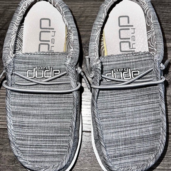 Hey Dude Wally Youth Linen Shoes - Picture 3 of 10